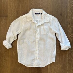 Janie and Jack boy linen button down shirt 6T